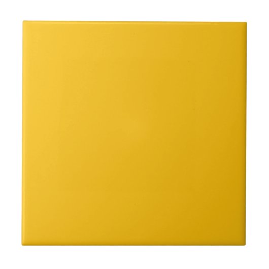 Honey Yellow Solid Color Tile タイル (正面)