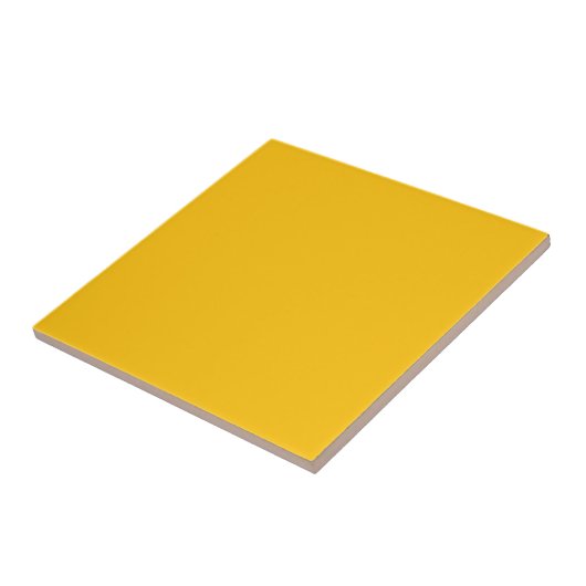 Honey Yellow Solid Color Tile タイル (側面)