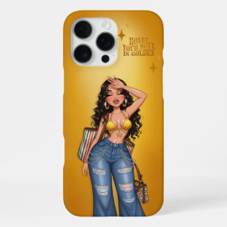 Honey Your Soul is Golden Phone Case iPhone 16 Pro Maxケース