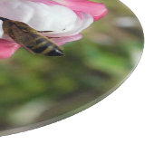 Honeybee & Apple Blossom Glass Cutting Board カッティングボード (角)