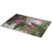 Honeybee & Apple Blossom Glass Cutting Board カッティングボード (角)