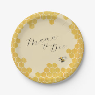 Honeybee Baby Shower Paper Plates ペーパープレート