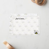 Honeybee Honeycomb Drawing Just a Note ノートカード (正面/裏面インサイチュ)