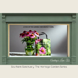 Honeybee & Pink Coneflower Eco-Friendly Tote トートバッグ