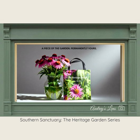 Honeybee & Pink Coneflower Eco-Friendly Tote トートバッグ