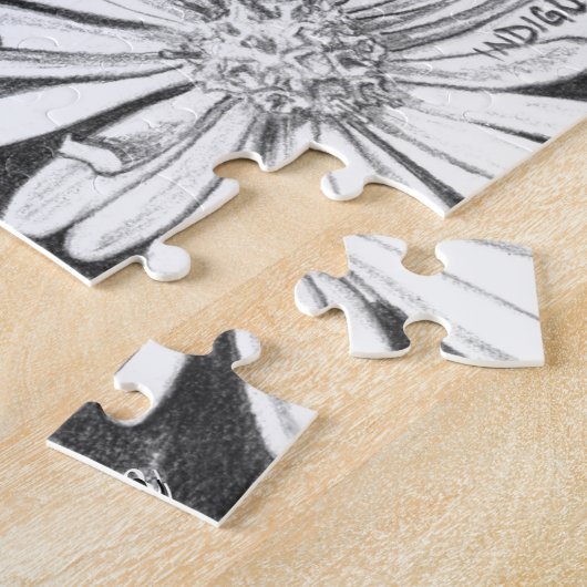 Honeybee Puzzle Personalized Flower Art Puzzles    ジグソーパズル (側面)