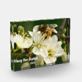 Honeybee & White Plum Macro | Custom Photo Block フォトブロック (左)
