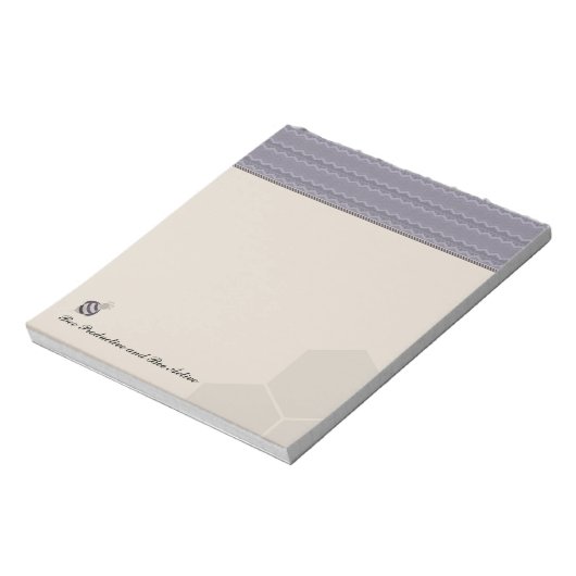 Honeycomb | はちみつ六角形のChevron柄 ビープロダクティブ ノートパッド (回転)