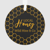 Honeycomb – Black or White Background オーナメント (裏面)