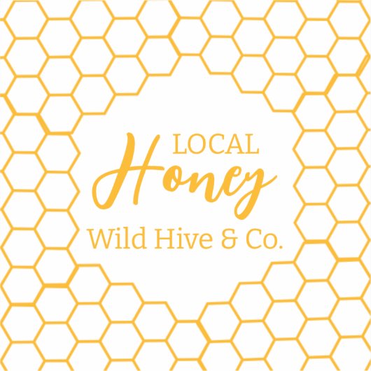 Honeycomb – Black or White Background シール (正面)