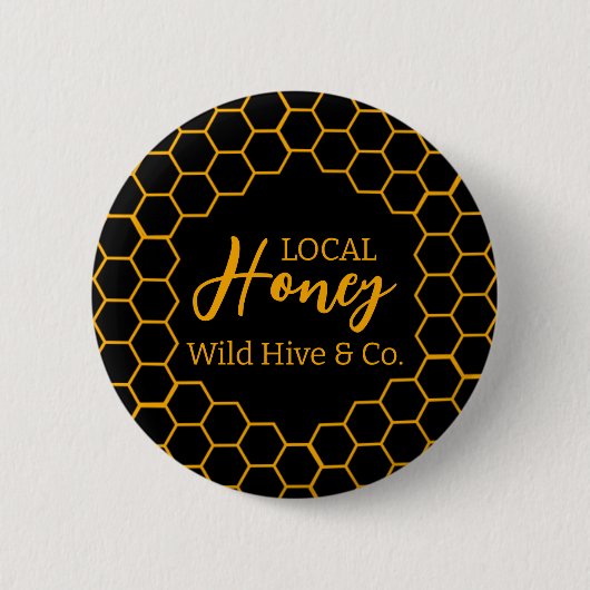 Honeycomb – Black or White Background 缶バッジ (正面)