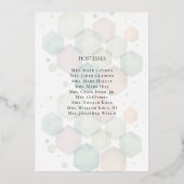 Honeycomb Corporate Elegance Gold Geometric  箔シーズンカード (裏面)