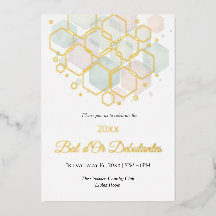 Honeycomb Corporate Elegance Gold Geometric 