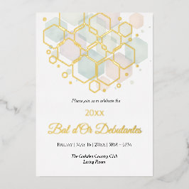 Honeycomb Corporate Elegance Gold Geometric  箔シーズンカード