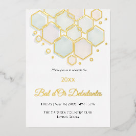 Honeycomb Corporate Elegance Gold Geometric  箔シーズンカード