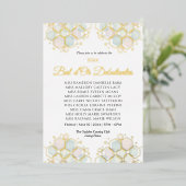 Honeycomb Corporate Elegance Gold Geometric  箔シーズンカード (立ち正面)