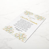 Honeycomb Corporate Elegance Gold Geometric  箔シーズンカード (回転した状態)