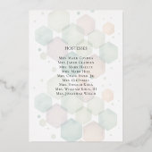 Honeycomb Corporate Elegance Gold Geometric  箔シーズンカード (裏面)