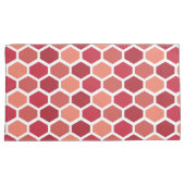 Honeycomb in Reds 枕カバー (正面右)