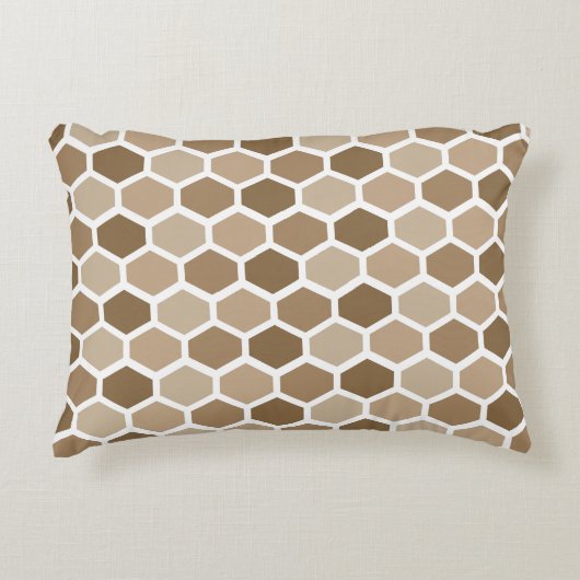 Honeycomb in Sand アクセントクッション (正面)