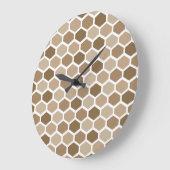 Honeycomb in Sand ラージ壁時計 (傾斜)