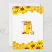 Honeycomb Meant to Bee Bridal Shower  招待状 (裏面)