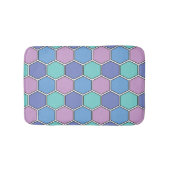 Honeycomb Pattern Pastels バスマット (正面)