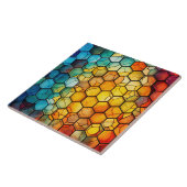 Honeycomb Stained Glass  タイル (側面)
