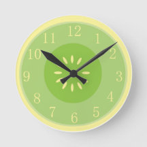 Honeydew Melon Art Cool Pastel Green Kitchen Clock