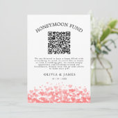 Honeymoon Fund QR Code Sign, Wedding Honeymoon 招待状 (スタンド正面)