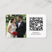 Honeymoon Fund QR Wedding Design エンクロージャーカード (裏面)