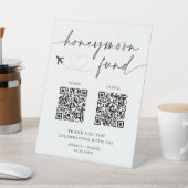 Honeymoon Fund Sign QR Code – Wedding Sign 台座サイン (インサイチュ)