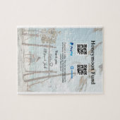 Honeymoon fund venomo paypal donation Q R couple ジグソーパズル (横)