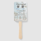 Honeymoon fund venomo paypal donation Q R couple ハンドファン (裏面)