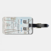 Honeymoon fund venomo paypal donation Q R couple ラゲッジタグ (裏面横)