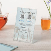 Honeymoon fund venomo paypal donation Q R couple 台座サイン (インサイチュ)