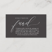 Honeymoon Fund Wishing Well, Wish, A Note On Gifts エンクロージャーカード (正面)