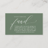 Honeymoon Fund Wishing Well, Wish, A Note On Gifts エンクロージャーカード (正面)