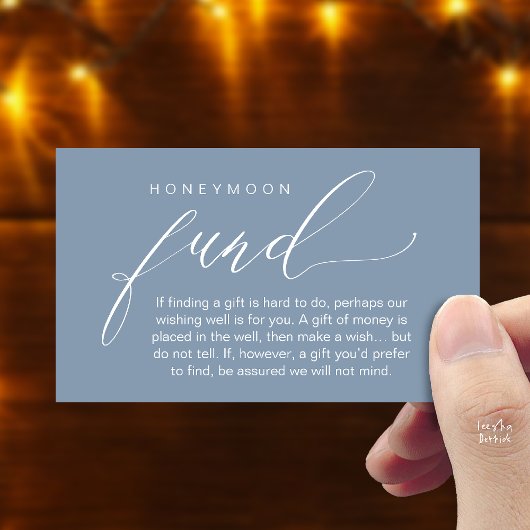 Honeymoon Fund Wishing Well, Wish, A Note On Gifts エンクロージャーカード