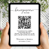 Honeymoon Fund With QR Code カード