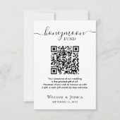 Honeymoon Fund With QR Code カード (正面)