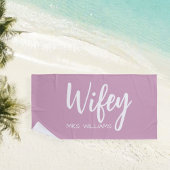 Honeymoon Gift, Gift for Him and Her ビーチタオル