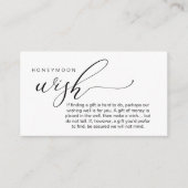 Honeymoon Wish Wishing Well, Fund, A Note On Gifts エンクロージャーカード (正面)