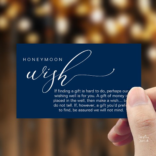 Honeymoon Wish Wishing Well, Fund, A Note On Gifts エンクロージャーカード