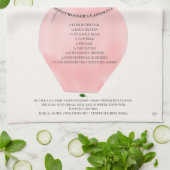 Honeymooner's Casserole Romantic Recipe Towel キッチンタオル (折り畳み)