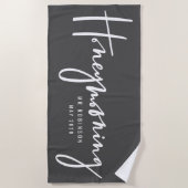 Honeymooning ビーチタオル (正面)