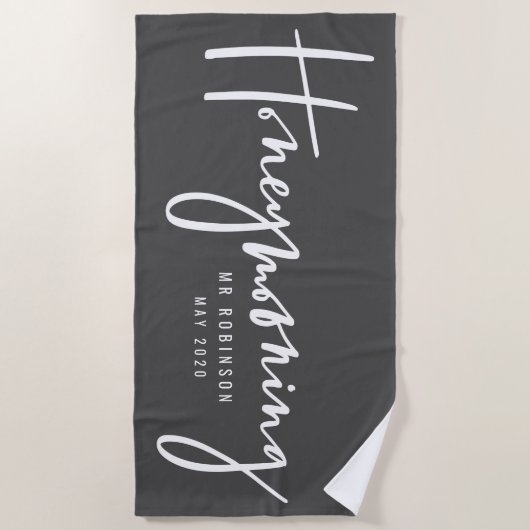 Honeymooning ビーチタオル (正面)