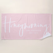 Honeymooning ビーチタオル (正面)