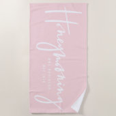 Honeymooning ビーチタオル (正面)