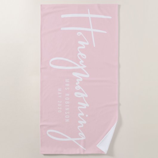 Honeymooning ビーチタオル (正面)